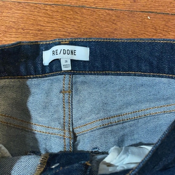 New! Re/done Super High Drainpipe Denim Jeans 👖 size 28 - Picture 13 of 16